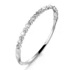 Pulsera de Acero Inoxidable Moda Doble Fila Diamante Simple para Hombre Hip-Hop Moderna Pulsera de Acero de Titanio Pulsera de Gama Alta Venta al por Mayor
