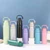 Taza Térmica Portátil para Coche de Acero Inoxidable 304 de Gran Capacidad, Aislada para Frío y Calor, con Asa, Taza Térmica de Color Sólido para Beber Directamente