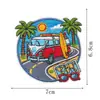 Aventura al Aire Libre Viajes Parche de Tela Bordado Globo Aerostático Brújula Autocaravana Avión Pegatina Bordada Mochila Ropa DIY