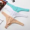Estilo Coreano Moderno para Hombre Tanga de Seda de Hielo Transparente de Tiro Bajo Bolsa U-Convexa Ropa Interior Deportiva Dropshipping Transfronterizo para Hombre