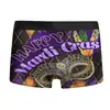 Nova Máscara de Carnaval Impressa em 3D Europeia e Americana Transfronteiriça Roupa Íntima Masculina Boxer de Seda de Leite Respirável Calções de Natação