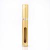 Botella pulverizadora de aluminio con ventana hueca de 5 ml, portátil, independiente, para perfume, cosmética, lápiz labial, pequeña.