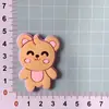 Plástico Blando Cabeza de Animal de Dibujos Animados Agujero Zapato Flor DIY Funda de Teléfono Móvil Taza de Agua Parche Pegatina de Pared Accesorios para el Cabello Accesorios Material Al Por Mayor
