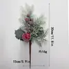 Decoraciones Navideñas Transfronterizas: Copos de Nieve Artificiales, Hojas de Pino, Ramas de Flores, Bayas Rojas, Piñas y Otros Accesorios