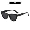 Nuevas gafas de sol de moda con forma de ojo de gato transfronterizas 2024, gafas de sol con personalidad playera para exteriores, gafas de sol rojas de red