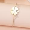 Pulsera Transfronteriza Caliente de Hoja de Arce de Acero de Titanio para Mujer al Por Mayor Temperamento Fresco y Simple Joyería de Acero Inoxidable Pulsera