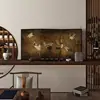 Nueva Pantalla Divisoria de Escritorio Estilo Chino para Sala de Té, Oficina, Ventana de Rincón de Piso a Techo, Biombo Pequeño Plegable, Biombo Plegable Móvil, Artículo Decorativo
