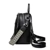 Comercio Exterior 2024 Nueva Mochila Antirrobo de Cuero Suave para Mujer Bolso de Moda Simple Casual Doble Uso Bolso de Hombro