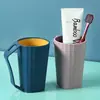 Vaso para enjuague bucal doméstico, vaso para cepillos de dientes de doble capa engrosada, vaso para lavarse, vaso para cepillos de dientes de pareja, vaso para cepillos de dientes de estudiante de dormitorio, modelo anticaídas