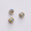 Cobre oro 18K cloisonné cuentas de joyería hechas a mano diy flores mariposa cuentas conservadoras del color pulsera material para abalorios