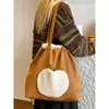 Otoño 2026 Nuevo Bolso de Hombro Retro de Gamuza Lindo Bordado Bolso Cubo de Manzana Bolso Tote de Gran Capacidad