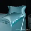 Exportación de ropa de cama transfronteriza, funda de almohada de seda artificial, satén de seda artificial, seda helada, funda de almohada de seda lavada, funda de almohada individual