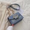 Bolsa Pequena Estilo Coreano para Mulheres 2026 Nova Elegante Versátil Corrente Pequena Quadrada Moda Outono Inverno Casual Ombro Transversal