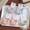 2 Piezas de Gomas para el Cabello de Perlas con Encaje de Tela, Cuerdas para el Cabello de Niña Dulce, Accesorios para el Cabello de Supermercado, Bandas Elásticas para Cola de Caballo Alta