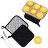 Esterilla aislante para cocina colgante Esterilla aislante de tela de rizo plateada para cocina Resistente al calor para hornear y cocinar