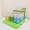 Botella de prueba PET de plástico transparente, botella de prueba de boca de tornillo, tapa de aluminio, tubo de plástico, botella de almacenamiento de 100ML, tubo, fuente preferencial