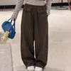 Conjunto de dos piezas a rayas estilo coreano para niñas, para primavera y otoño, con pantalones de pierna ancha, ropa casual de moda de otoño para niñas mayores