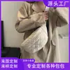 Bolso cruzado pequeño de rombos nuevo transfronterizo para mujer, moderno, a la moda, versátil, bolso de cintura casual, bolso de un solo hombro cruzado de celebridad de internet, personalizado