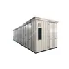Cabañas mineras prefabricadas, cabañas prefabricadas con unidad de aire caliente integrada para uso minero, cabañas mineras prefabricadas modulares