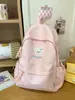 Mochila Feminina Estilo Fofo e Curativo Azul Leite Fosco, Estilo Doce e Adorável de Melhor Amiga para Viagem e Compras