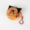 Bolsa de monedas de capibara de felpa de dibujos animados, linda muñeca de celebridad de Internet Ins, mini capibara para niños y estudiantes, billetera pequeña