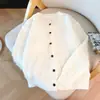 Abrigo tipo suéter coreano suave y delicado para otoño para mujer, cárdigan de punto holgado y casual, moderno