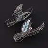 Pinza de Metal Grande para Cabello Grueso, Pasador de Lujo con Pedrería y Perlas, Accesorio para el Cabello de Gama Alta al por Mayor