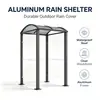 Toldo externo à prova de chuva feito de liga de alumínio para pátio e terraço com teto transparente translúcido, toldo feito sob medida para vila
