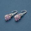 Ganchos para Orejas de Plata de Ley S925 [Venta de Liquidación con Envío Gratis] Pendientes de Diseño Nicho Versátiles de Lujo Ligero con Zirconia y Diamante Rosa al por Mayor para Exportación