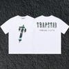 Edição correta Trapstar Carta de manga curta impressa Toalha Bordada Ins Trendy Marca Casual American Street T-Shirt