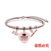 Pulsera de acero inoxidable con diseño de hueso de serpiente transfronterizo europeo y americano, regalo conmemorativo de vacaciones de la temporada de graduación, pulsera de acero de titanio con letras al por mayor
