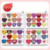 Pegatinas creativas de San Valentín para hacer tú mismo, decoración de boda en forma de corazón, material de cuenta manual, regalos interactivos para niños