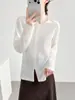 Cárdigan de punto fino de lino gris con protección solar para mujer, nuevo estilo de verano, adelgazante, ligeramente transparente, top de seda helada de manga larga con cuello redondo