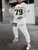 Traje de Sudadera con Cuello Redondo y Pantalón para Hombre Temu Transfronterizo Estampado 3D Moda Hip-Hop al Aire Libre Ropa Deportiva