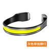 Farol de LED COB transfronteiriço novo, farol de cabeça portátil para exterior, farol de cabeça recarregável por USB para corrida, farol de cabeça para pesca