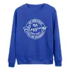 Gola careca europeu e americano tamanho grande ebay feminino manga longa MY GREATEST suéter solto estampado atacado de fábrica