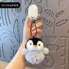 Baimao Original Lindo Pingüino Pequeño Peluche Llavero Colgante Muñeco de Dibujos Animados Juguete Llavero Adorno para Bolsa