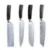 Faca de chef estilo ocidental transfronteiriça, cutelo, faca Santoku, faca de chef em aço Damasco, conjunto de facas de cozinha para uso doméstico