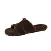 Nuevas pantuflas de lana de cordero con forma de H para mujer, ideales para otoño e invierno, aptas para usar al aire libre, con suela plana y suave, forro de felpa, cálidas, modernas y versátiles.