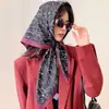 Estilo Nuevo Primavera 2026 Bufanda Cuadrada Grande de 90 para Mujer Elegante Estilo Coreano Seda de Sarga Patrón de Moda Bufanda de Seda Estampada Bufanda Decorativa para Cuello