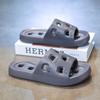 Pantuflas de baño estilo coreano para mujer, color sólido, para baño, hogar, para parejas, para el hogar, huecas para evitar fugas, pantuflas de secado rápido para hotel