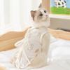 Ropa para Gatos Mascotas, Ropa Protectora Delgada de Primavera y Verano Post-Cirugía, Correas Anti-Lameduras, Ropa Linda para Esterilización de Gatos