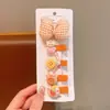 Horquilla para el pelo para niña, pequeña y bonita, con flores de verano, accesorios para el pelo para niña
