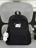 Mochila Escolar Simples de Aparência Sofisticada Estilo Coreano para Alunas do Ensino Fundamental, Médio e Superior, Mochila de Grande Capacidade, Mochila Leve Casual para Viagem