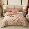 Juego de Cuatro Piezas de Algodón Puro Edición Grande Cubierta de Cama Estampada Juego de Cuatro Piezas 100% Algodón Sábana Funda de Edredón Juego de Tres Piezas para Cama de 60