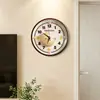 Relógio de parede criativo estilo cartoon, de alta qualidade, para uso doméstico, adequado para salas de estar, operação silenciosa, sem necessidade de furar, disponível para atacado e compra em grande quantidade para restaurantes