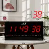 Venta al por mayor de fábrica Calendario perpetuo digital LED dedicado transfronterizo a reloj electrónico un segundo no malo reloj de pared temperatura transfronteriza