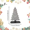 Novos enfeites de Natal de madeira transfronteiriços com pintura de bolinhas, decoração de mesa para árvore de Natal para uma atmosfera festiva na sala de estar