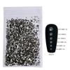 SS4-SS20 Tamanho Misto Fundo Plano Tamanho do Strass Redondo Adesivo Strass DIY Artesanato Acessórios Strass para Unhas
