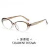 Gafas Lisas Estilo Retro Coreano Ovaladas Ojo de Gato Marco Negro, Se Pueden Personalizar con Lentes Graduados, Adecuadas para Caras Grandes, Efecto Adelgazante, Modelo para Mujer
